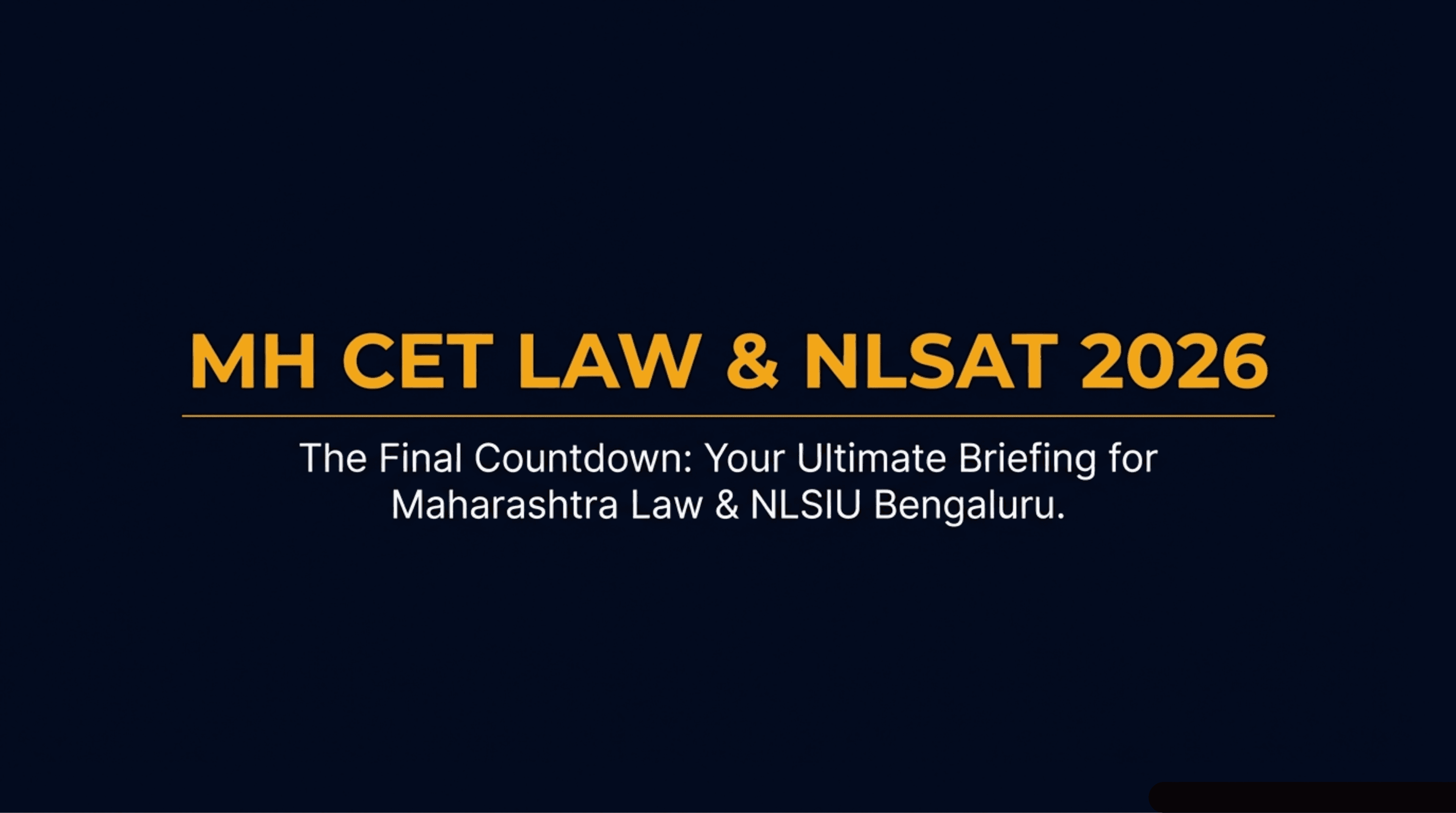 MH CET Law & NLSAT 2026 Deadlines Are Here — Apply Today or Miss Out