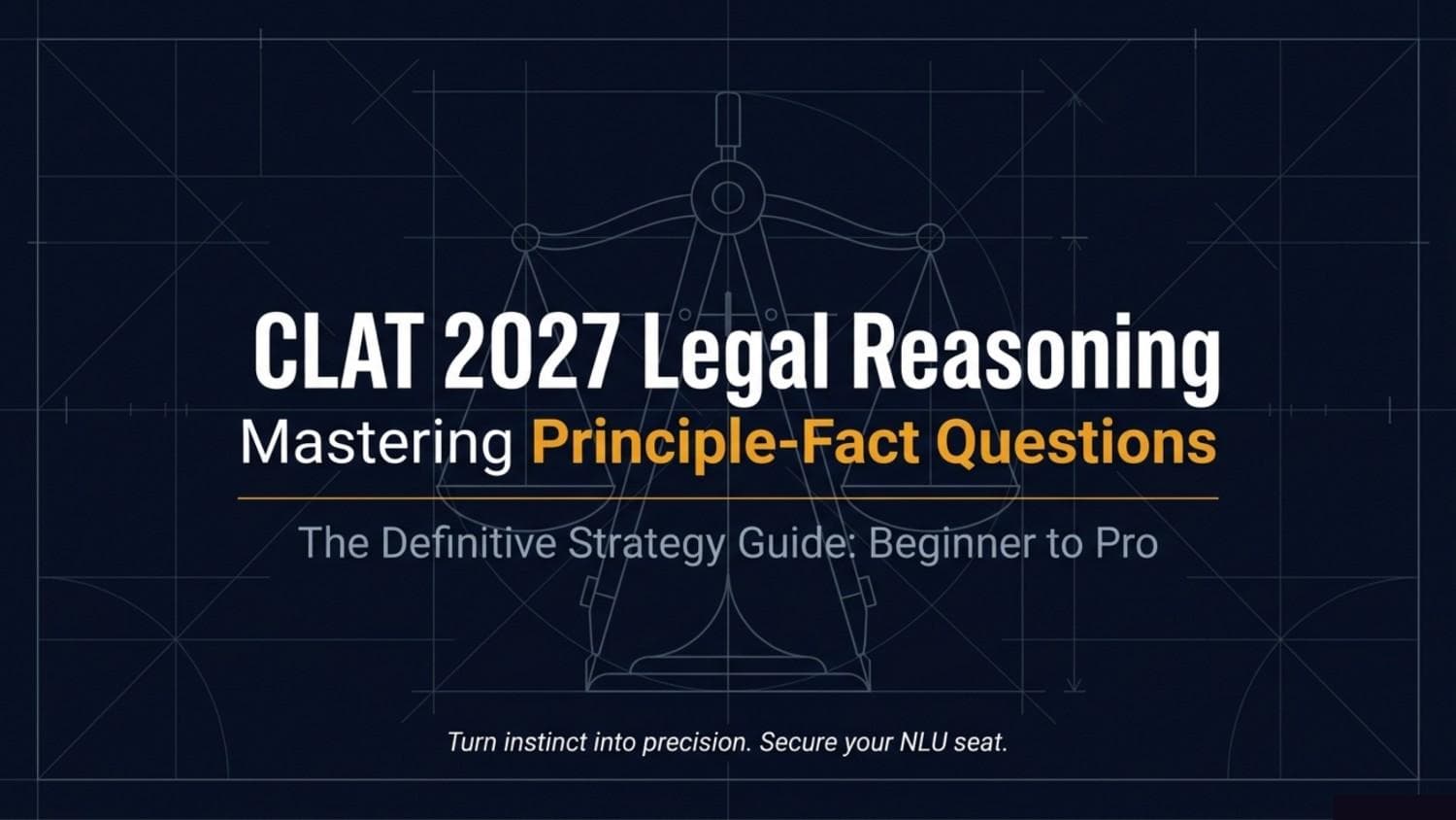 CLAT 2027 Legal Reasoning: How to Solve Principle-Fact Questions (Beginner to Pro)